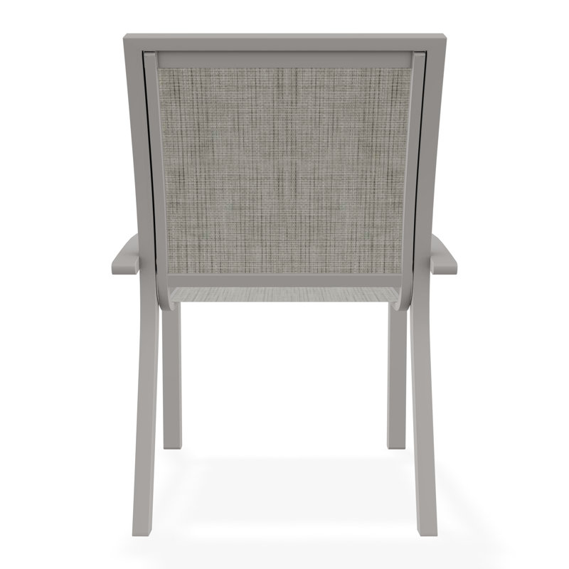 Kendall Outdoor Dining Chair, Smoke, Warm Gray