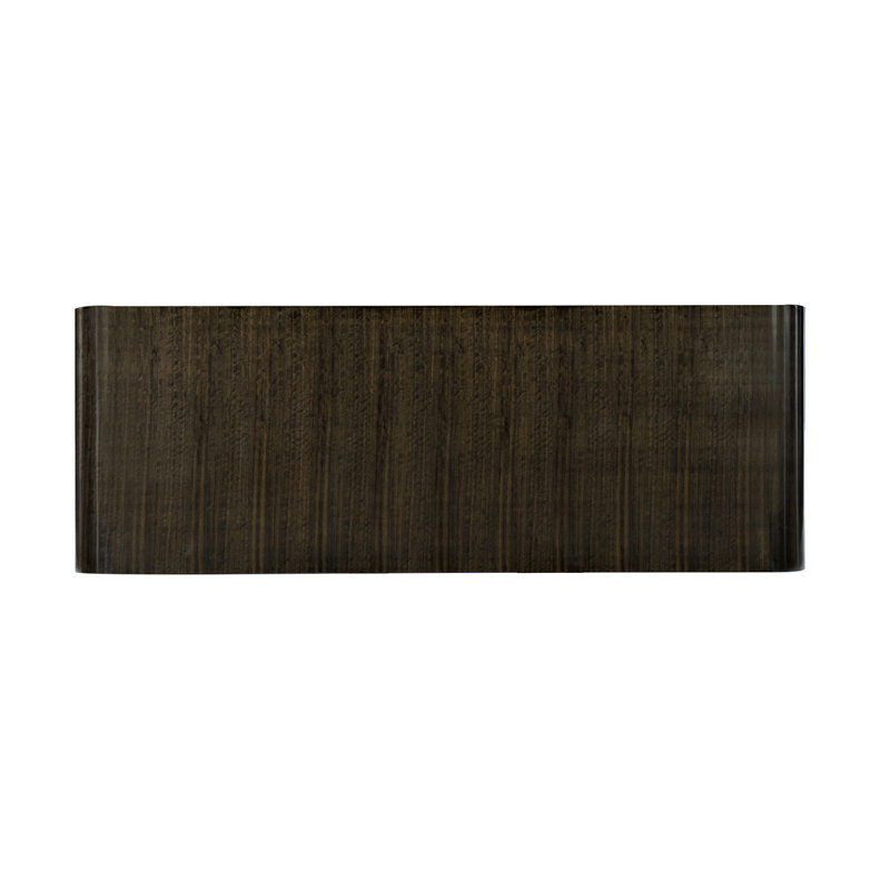 Modern Streamline Solid Wood Sled Coffee Table