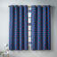 Cotton Blend Semi Sheer Curtain Panel Pair