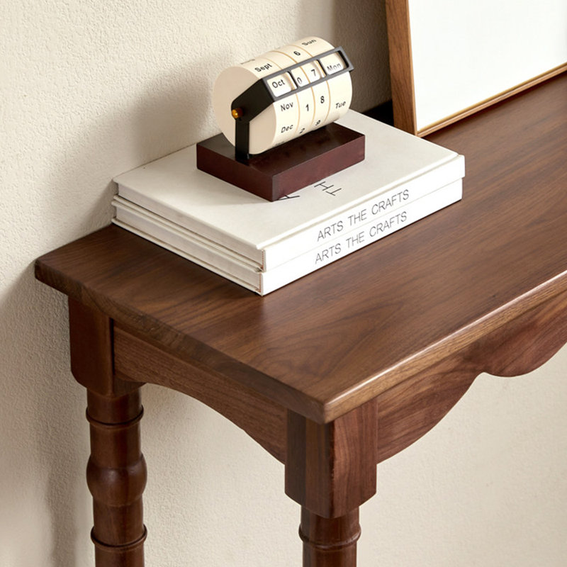 Console en bois massif de style américain., H 35,4 po x l 47,2 po x P 13,7 po