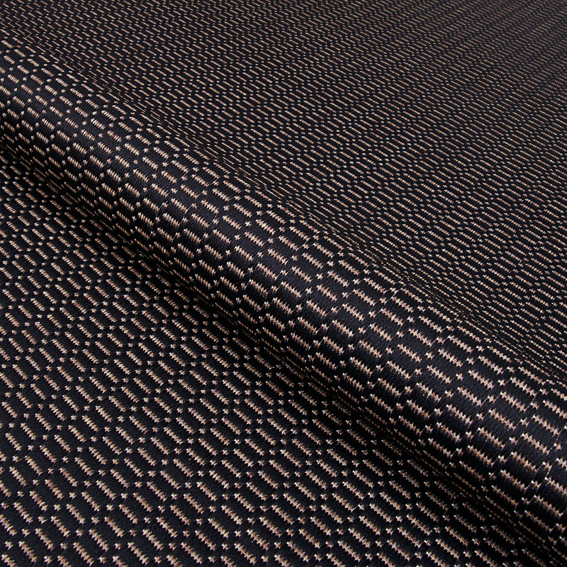 Fierce Sella Black-Brown Indoor/Outdoor Area Rug, Square 7'6"