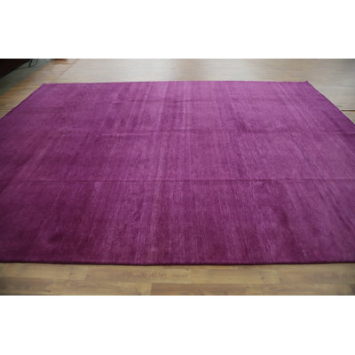 Tapis mauve moderne Gabbeh 9x12