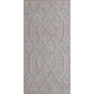 Cable Geometric Area Rug