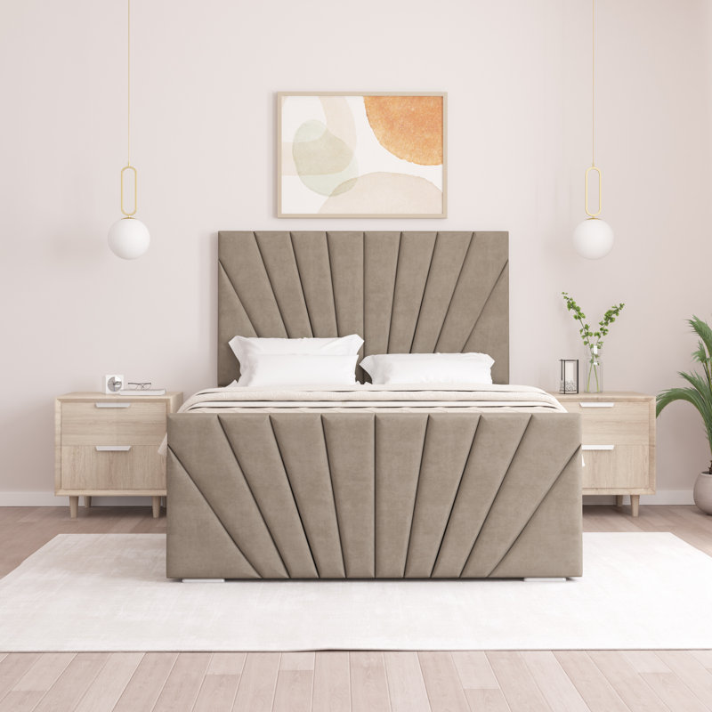 Aayanah Upholstered Bed, Coffee, Single (3')