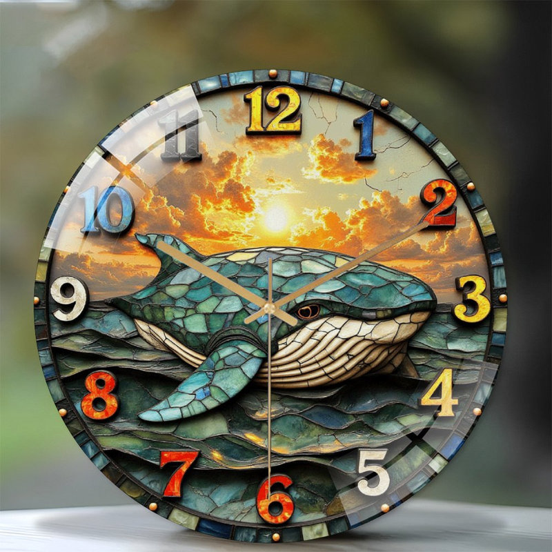 Horloge murale Whale