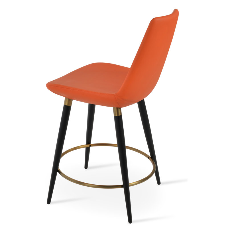 Tabouret de bar et de comptoir Eiffel Ana, Tabouret de bar (siège d'une hauteur de 29 po), Noyer, Brun