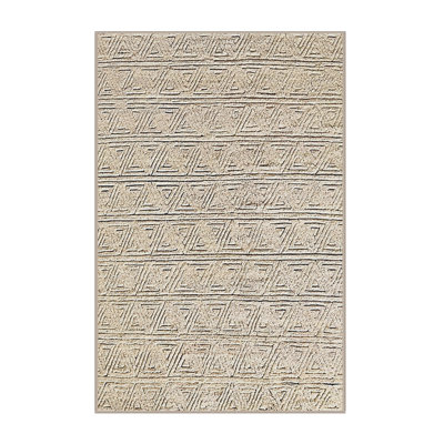 Tapis géométrique beige Petersburg