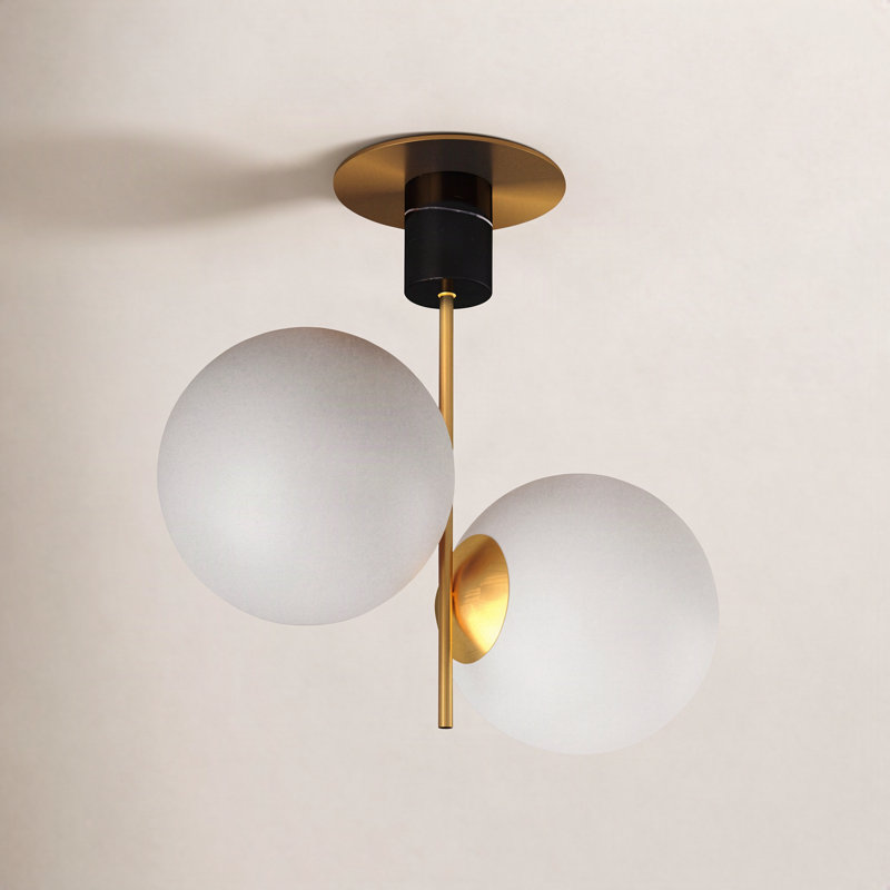 Drake Glass Semi Flush Mount