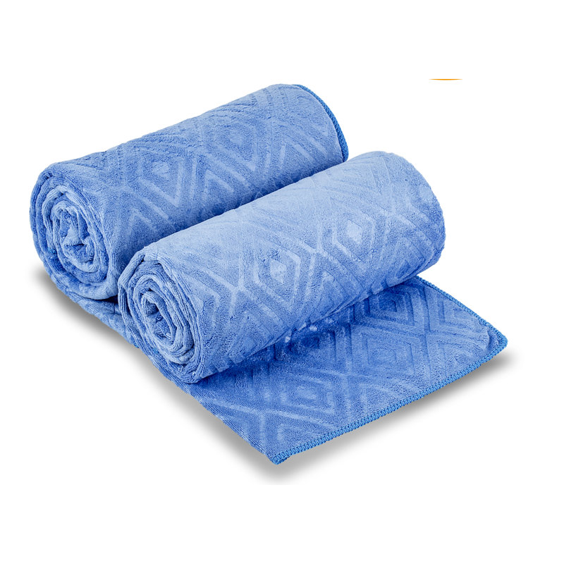 Ensemble de serviettes 2 pièces Galliher, Bleu marine
