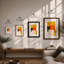 Tilted Geometry Geometric - Framed Print-447079775-447079774