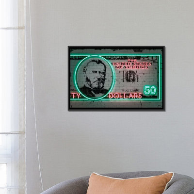 «50 Dollars», impression sur toile
