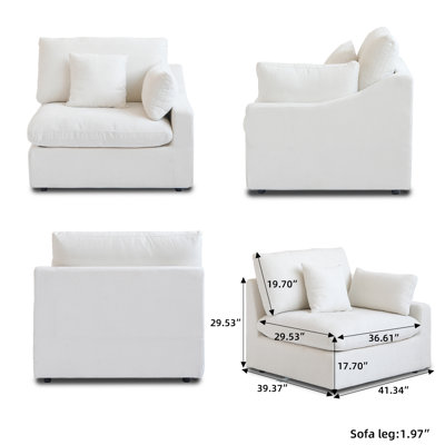 Kyna Linen Blend Slipper Chair