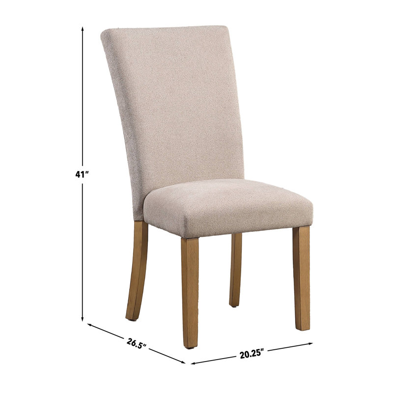 Chaise d'appoint en chenille Artemis, Chenille beige, Sable