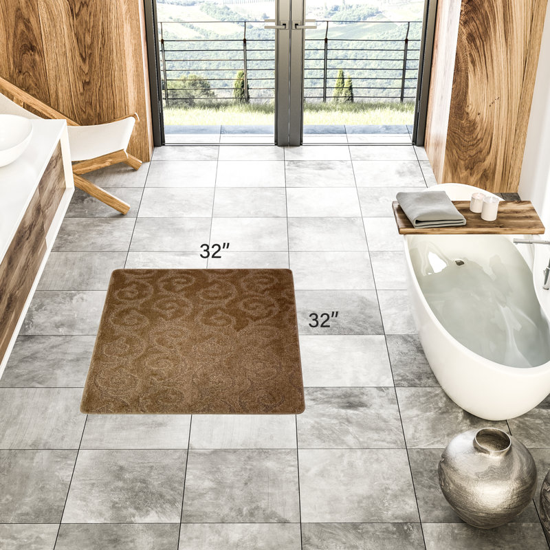 Tapis de cuisine Design, Carré 2 pi 8 po, Taupe