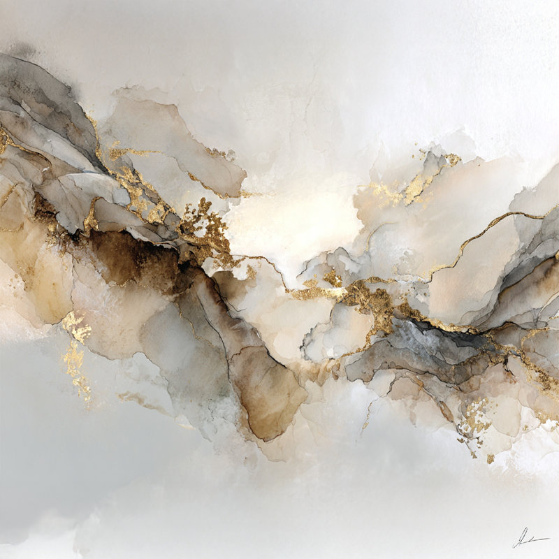Sandstone Veil Wrapped Canvas Wall Art, 40" H x 40" W