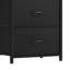  Commode 4 tiroirs en tissu avec plateau en bois et structure en métal pour le rangement des placards-100500994