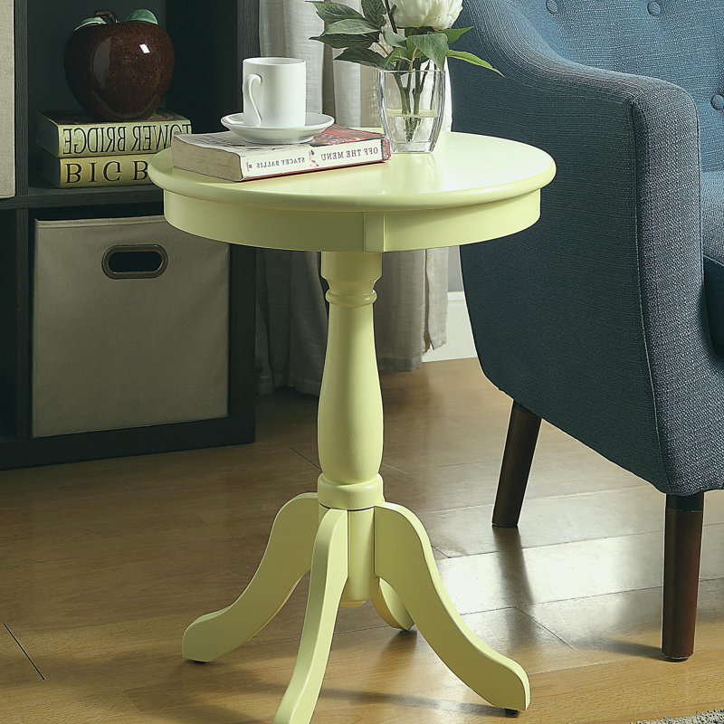 Table d'appoint pivotante jaune clair, Jaune clair