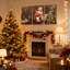 Ensemble de 3 impressions sur toile de Noël, père Noël, atelier, elfes, arbre de Noël-527697173
