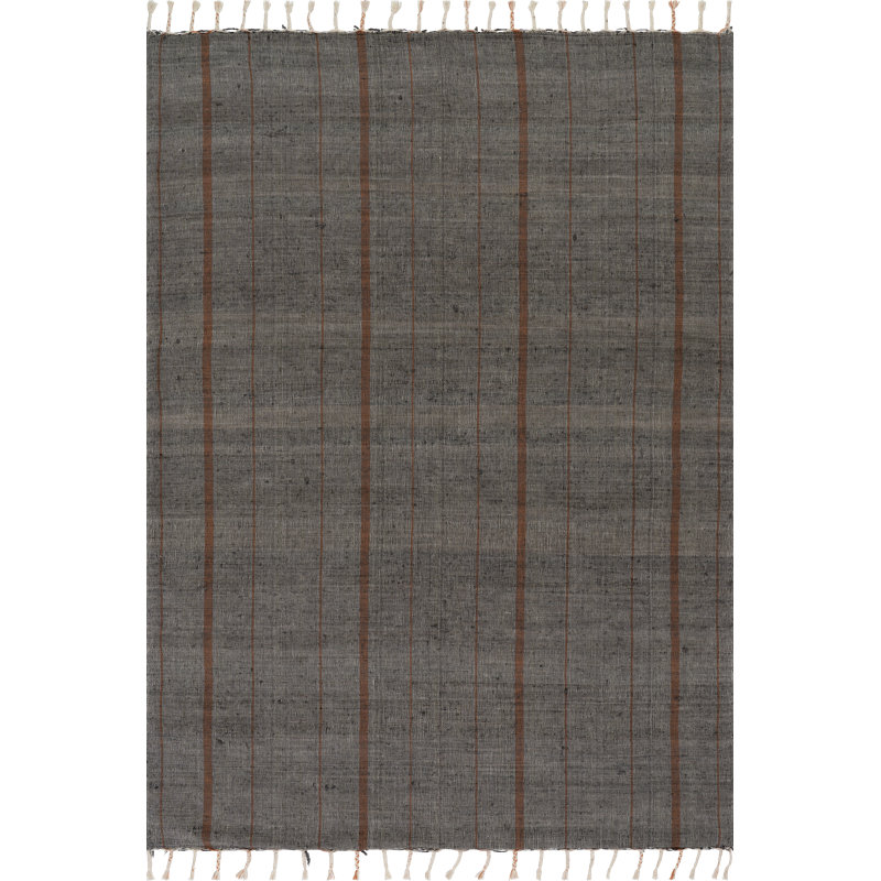 Nare Striped Handmade Cotton Rug, Rectangle 5' x 8'