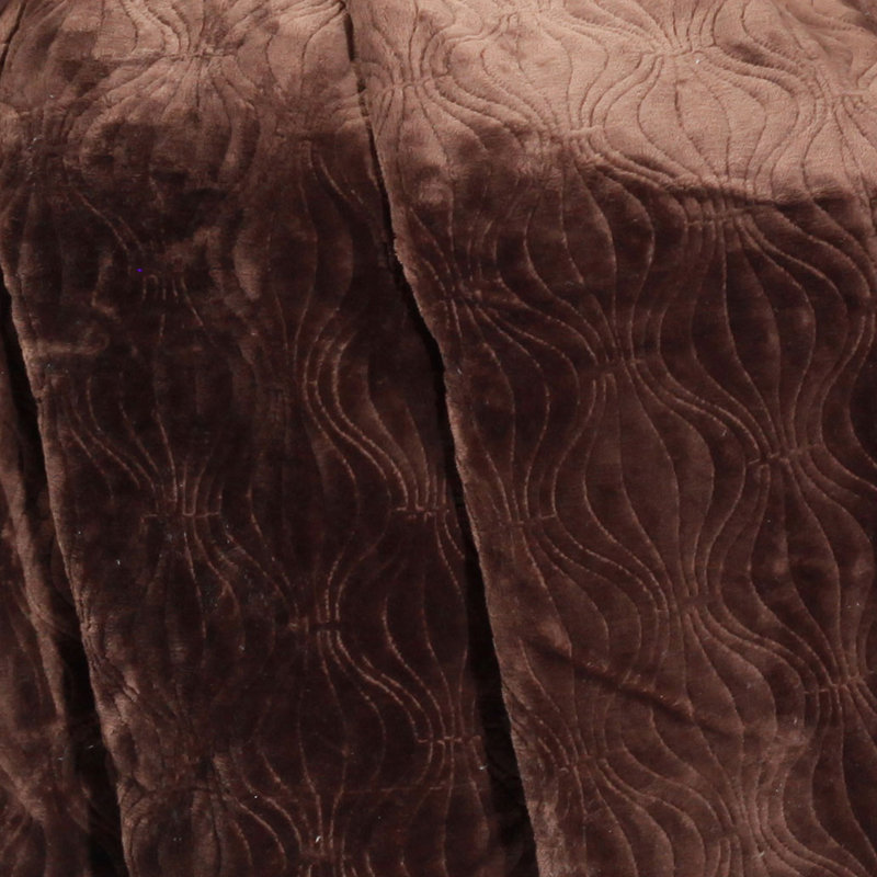 Quilted Throw Blanket, Coffee Bean