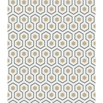 Hicks Hexagon Geometric Wallpaper Roll