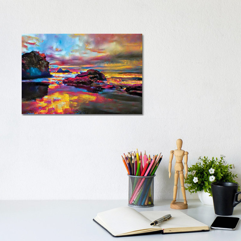 Beach Love by Heather Offord - Wrapped Canvas Print