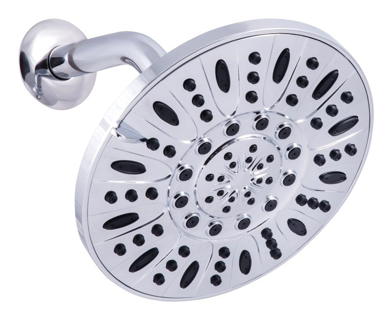 Pomme de douche multi-fonctions à débit bas, Chrome