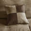 Édredon grand 7 pièces en faux suède brun - décor de chalet, oreillers décoratifs et suède-120945036-120945035