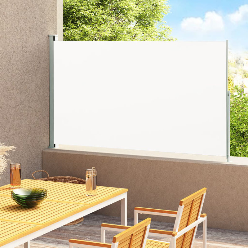 Dakota Fields Fabric Cover Motorised Retractable Side Awning, Brown, 180x300 cm