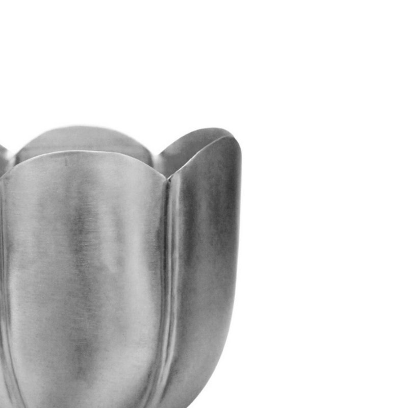 Metal Pot Planter, Silver