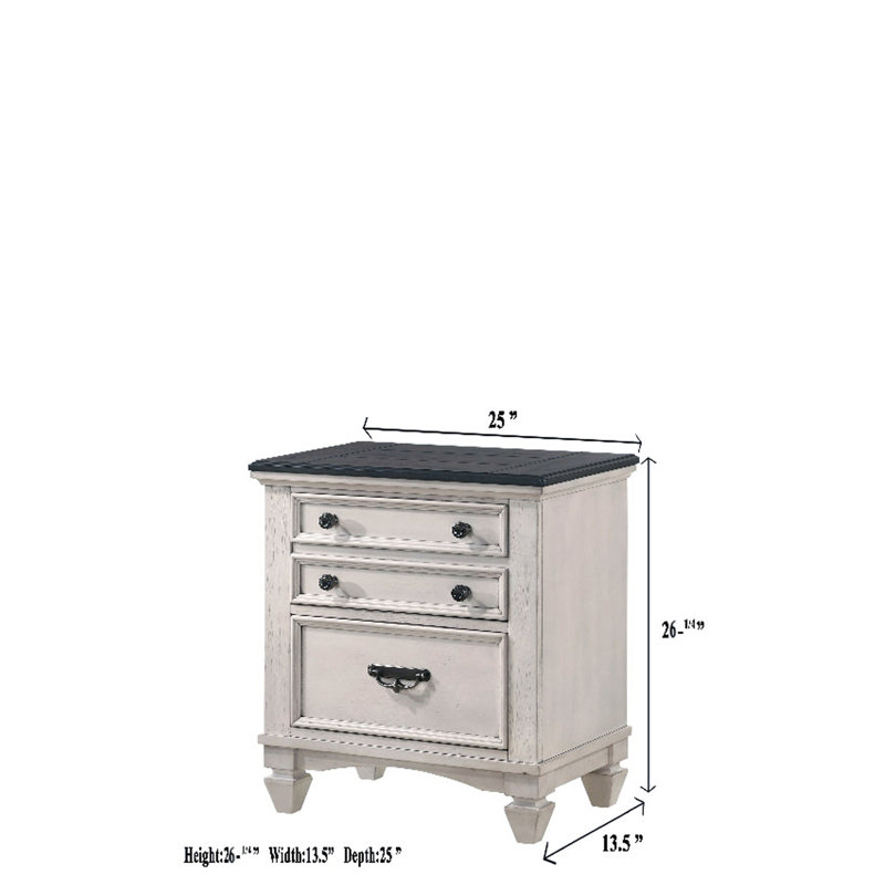 Accent Nightstand - Beige