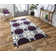 Evianna area rug Hand Tufted Rectangle Ivory/Purple