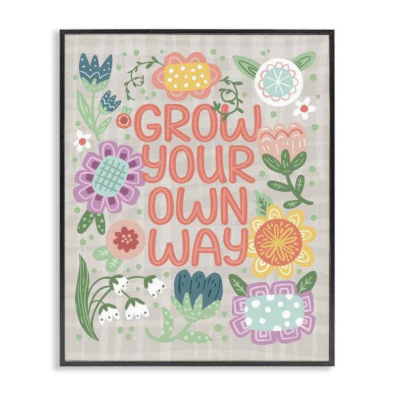 «Grow Own Way Spring Plaid», estampe numérique, conception de Jilly Jack Designs, H 14 po x l 11 po