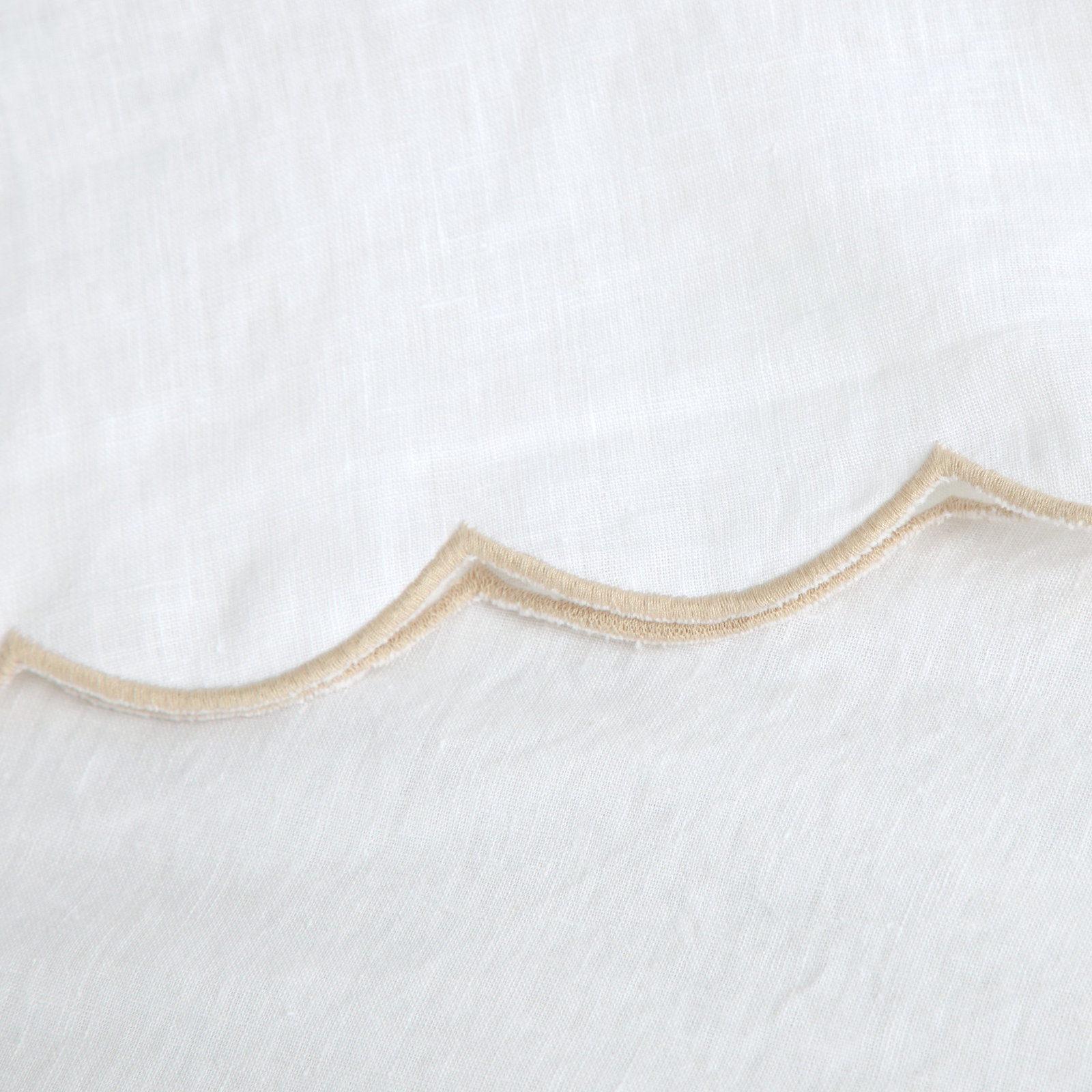 Kelly Rayon From Bamboo Sheet Set, White/Flax, CalKing Sheet + 2 Pillowcases