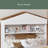 3-Pieces Bedroom Sets, Twin Size House-Shaped Wooden Bed With Storage Drawers, Nightstand With Colorblock Design And House-Shaped Stroage Rack-675897085