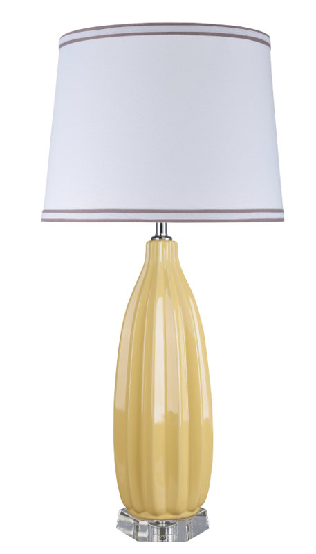 Deakins Ceramic Table Lamp Lamp, Daffodil Yellow