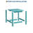 Outdoor Square Side Table - Adirondack Style Patio End Table for Pool or Garden-467357468