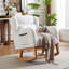 Chaise berçante rembourrée en tissu Maricelys-105689330