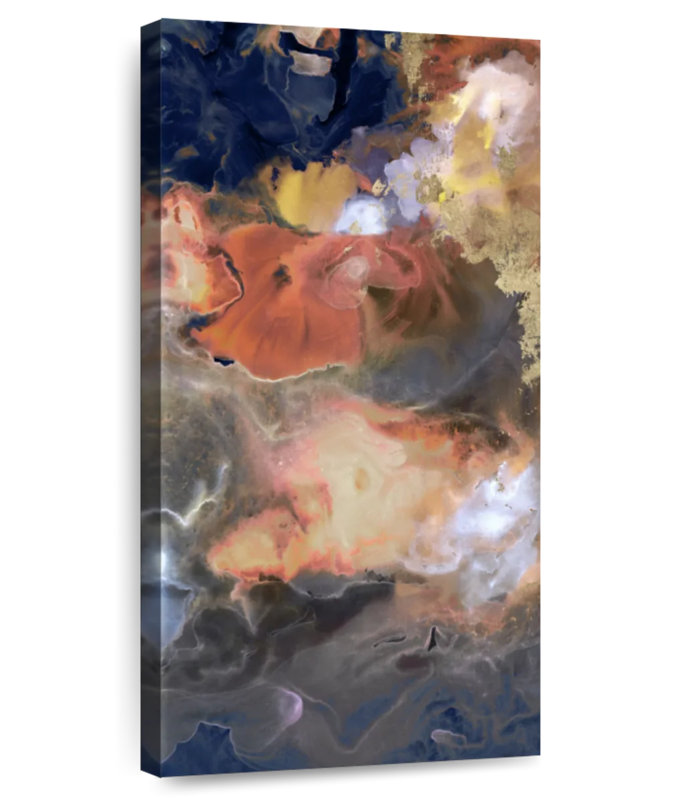 Tempête au clair de lune II, H 24 po x l 12 po
