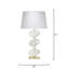 Vertebrae Plaster Table Lamp, White
