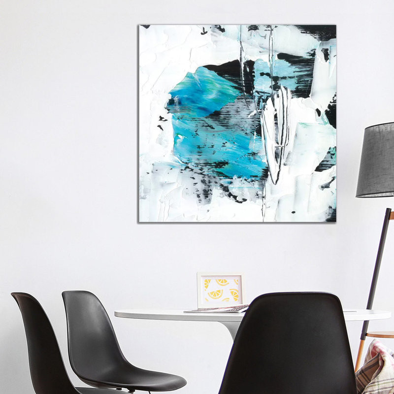 «Kinetic Form II» par Ethan Harper - reproduction d'art, H 37 po x l 37 po x P 1,5 po, Toile tendue, Pas de tapis