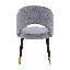 Chaise d'appoint rembourrée grise Rotherham