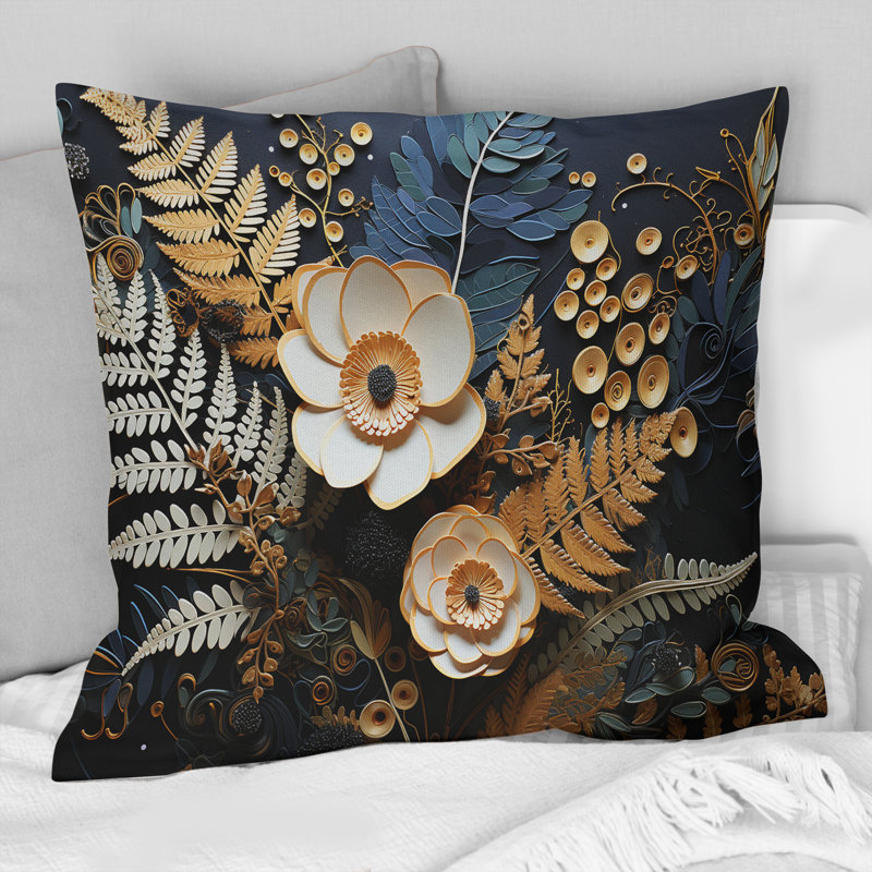 Coussin Ferns Copper Elegance I - Ferns
