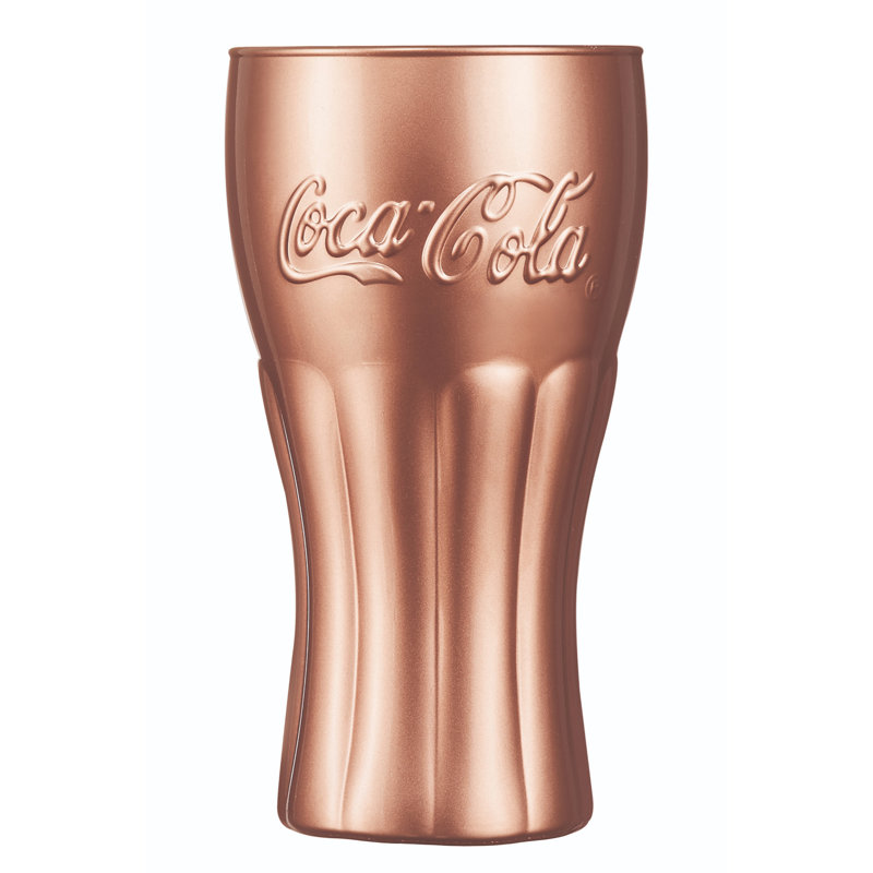 370ml Drinking Glass Set, Copper, 3