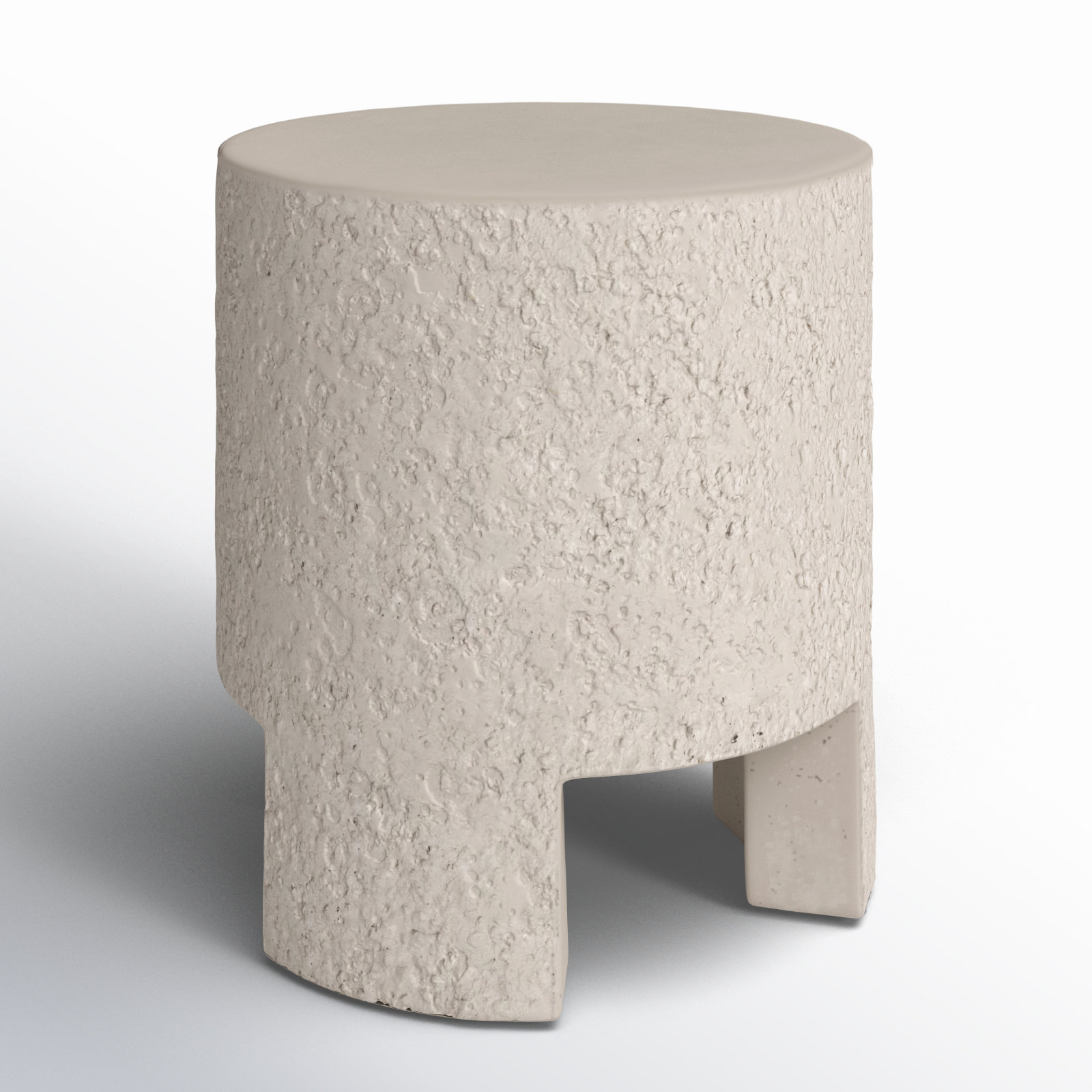 Hobart 18'' Stone Outdoor Side Table