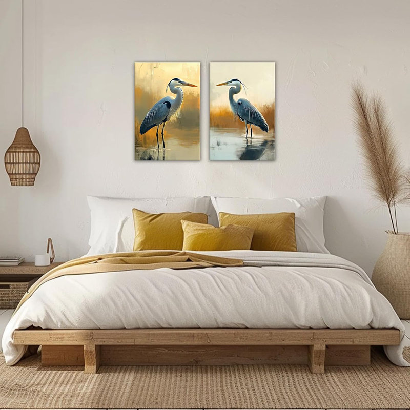 2 Piece Wrapped Canvas Print, 60 cm H x 80 cm W