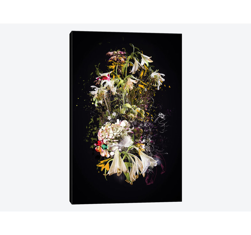 « bouquet i », impression sur toile, H 40 po x l 26 po x P 1,5 po, Toile tendue