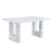 64.5×35.4 Inch Stylish Marble-Patterned Dining Table