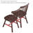 Vintage solid wood dining table sets-106571369