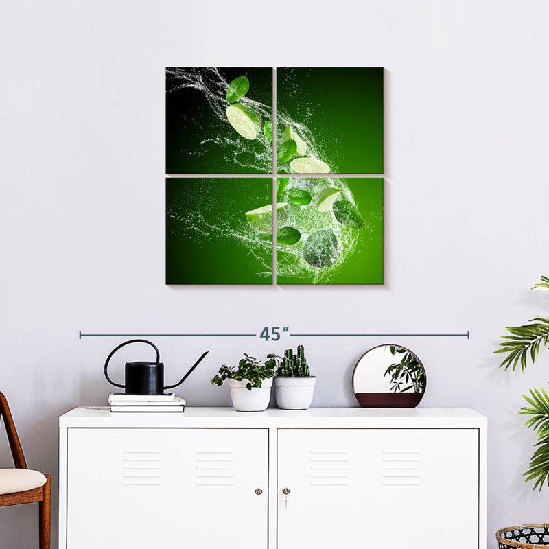 Lime Splash, 26" H x 26" W